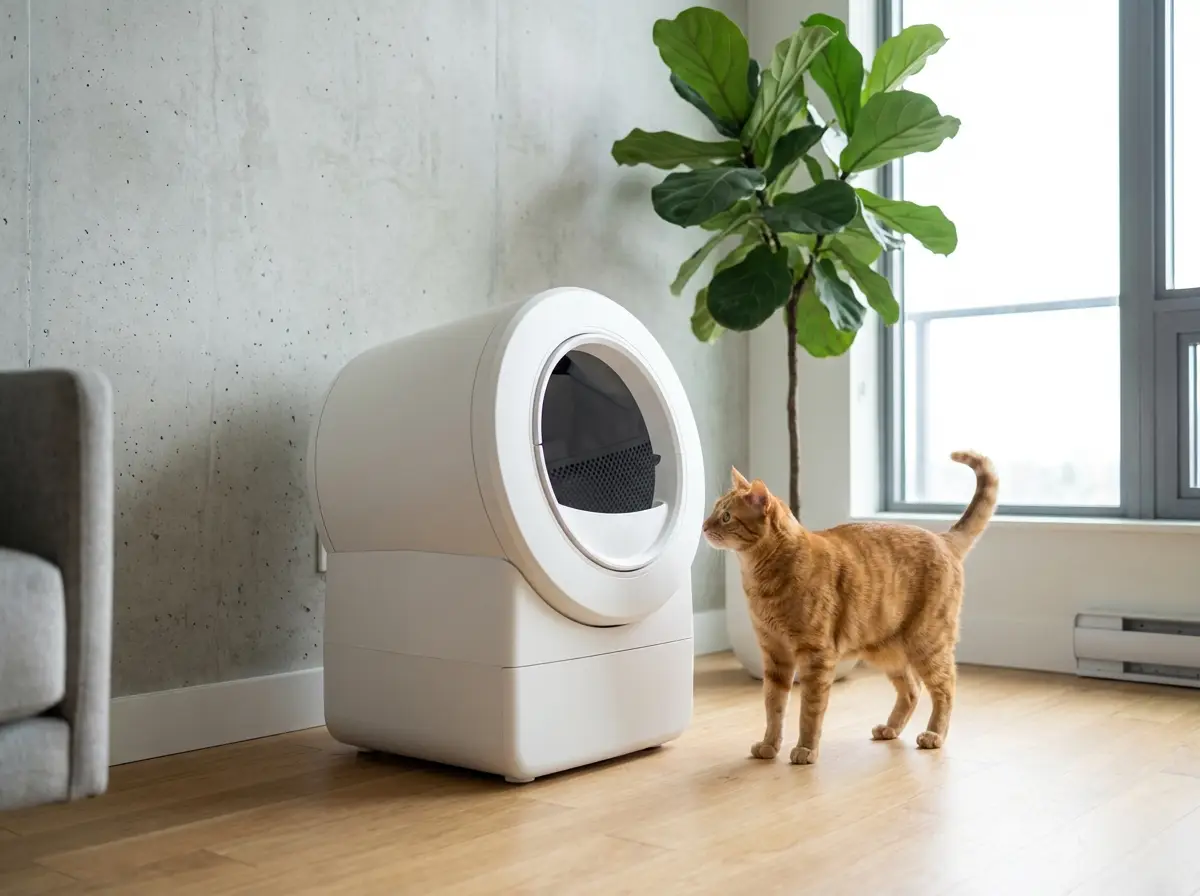 Best Automatic Litter Boxes (Cleaning Options) Rotating drum automatic litter box for hands-off cleaning