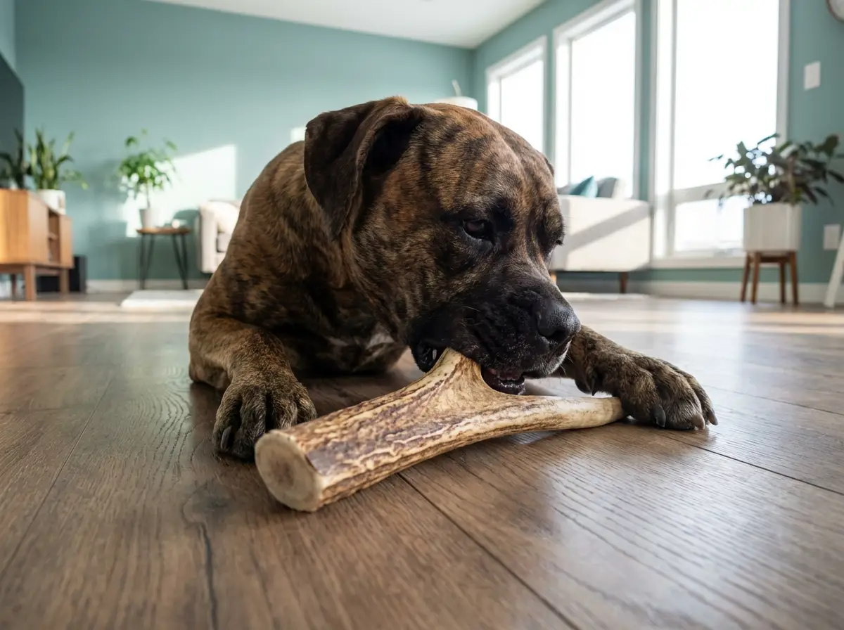 Natural elk antler chew for dogs