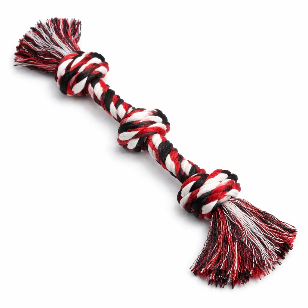 Illustration of a knotted rope toy