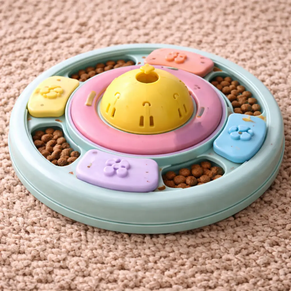 Puzzle feeder toy for cats
