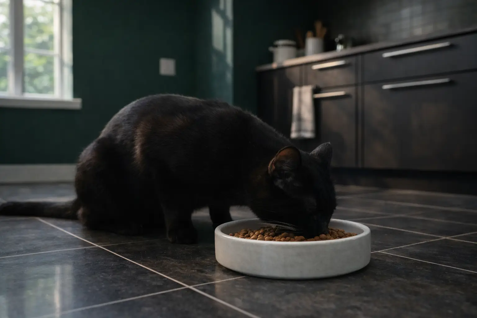 Weight control cat food portion for indoor cats that need calorie management