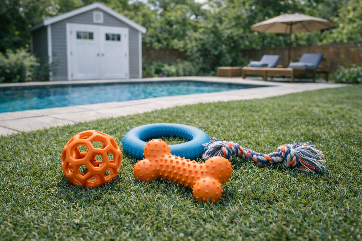 Dog training with a toy reward