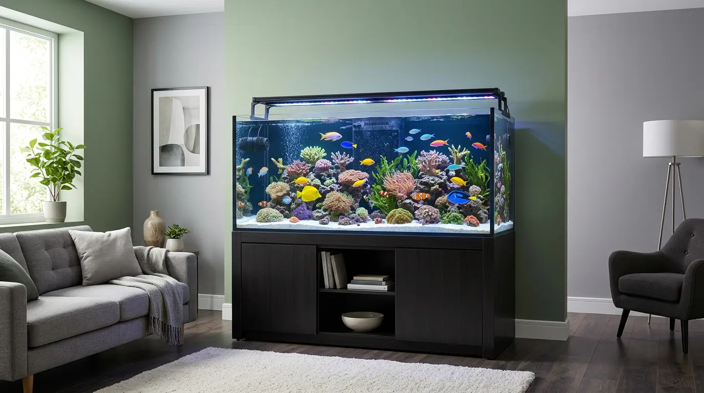 Aquarium filter setup for freshwater fish tank