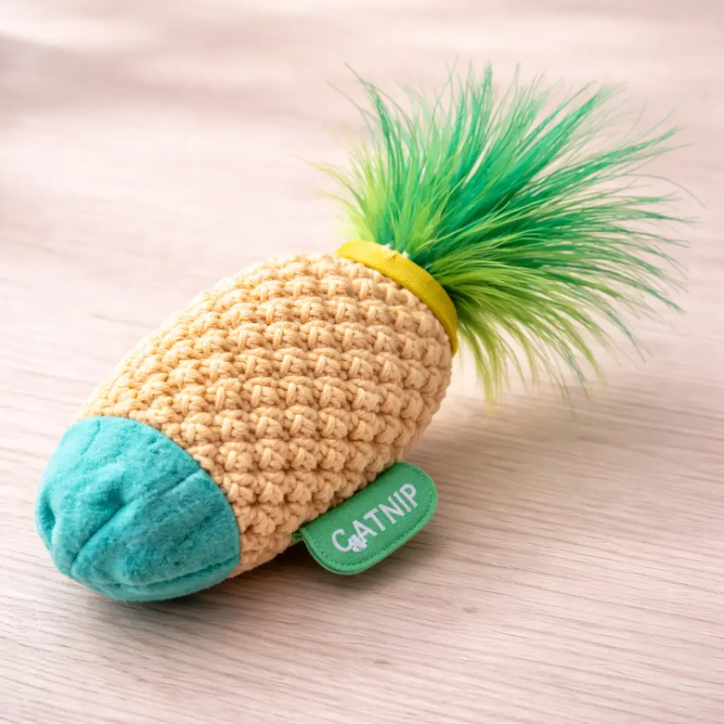 Catnip kicker toy