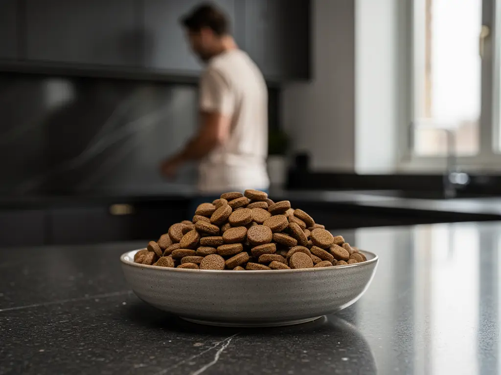 Premium adult cat food bowl for comparing higher-end daily formulas