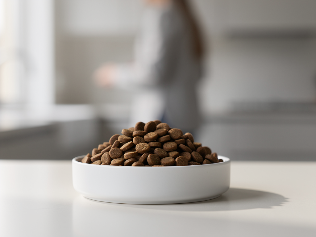 Limited ingredient cat food serving