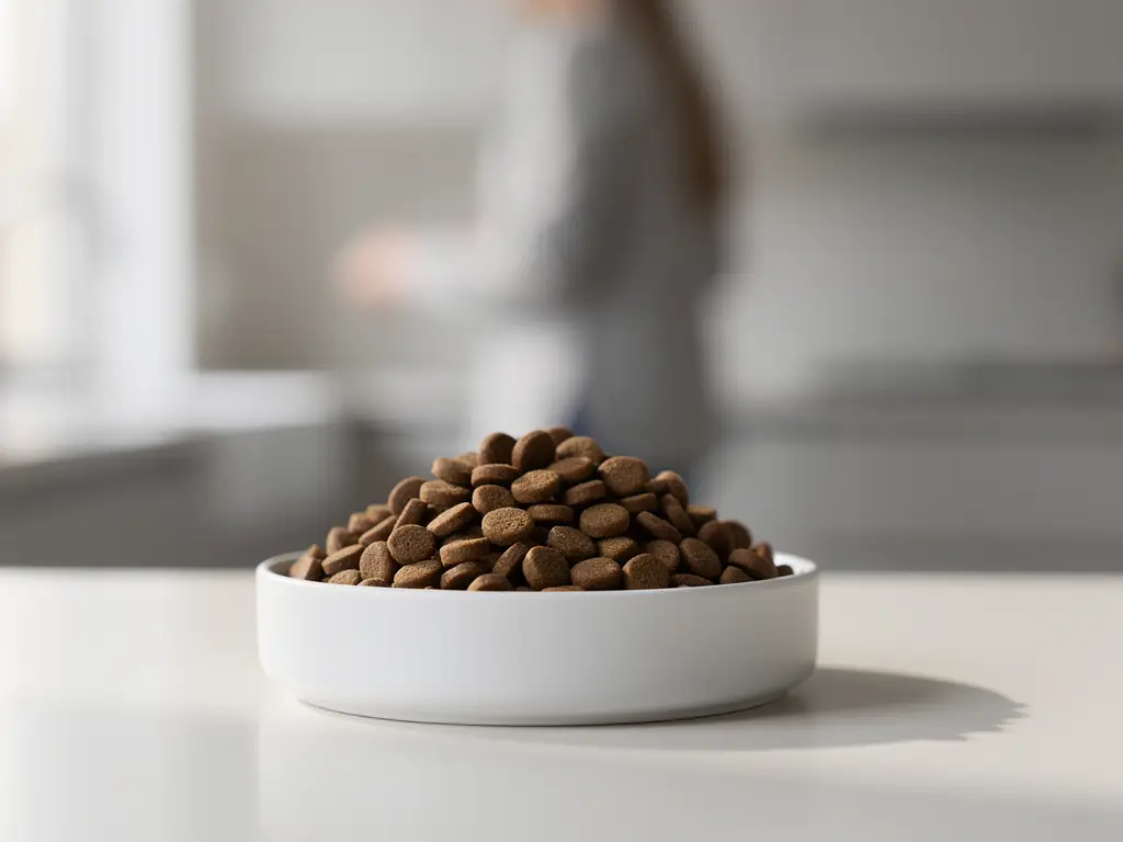 Limited ingredient cat food serving for comparing simpler formulas