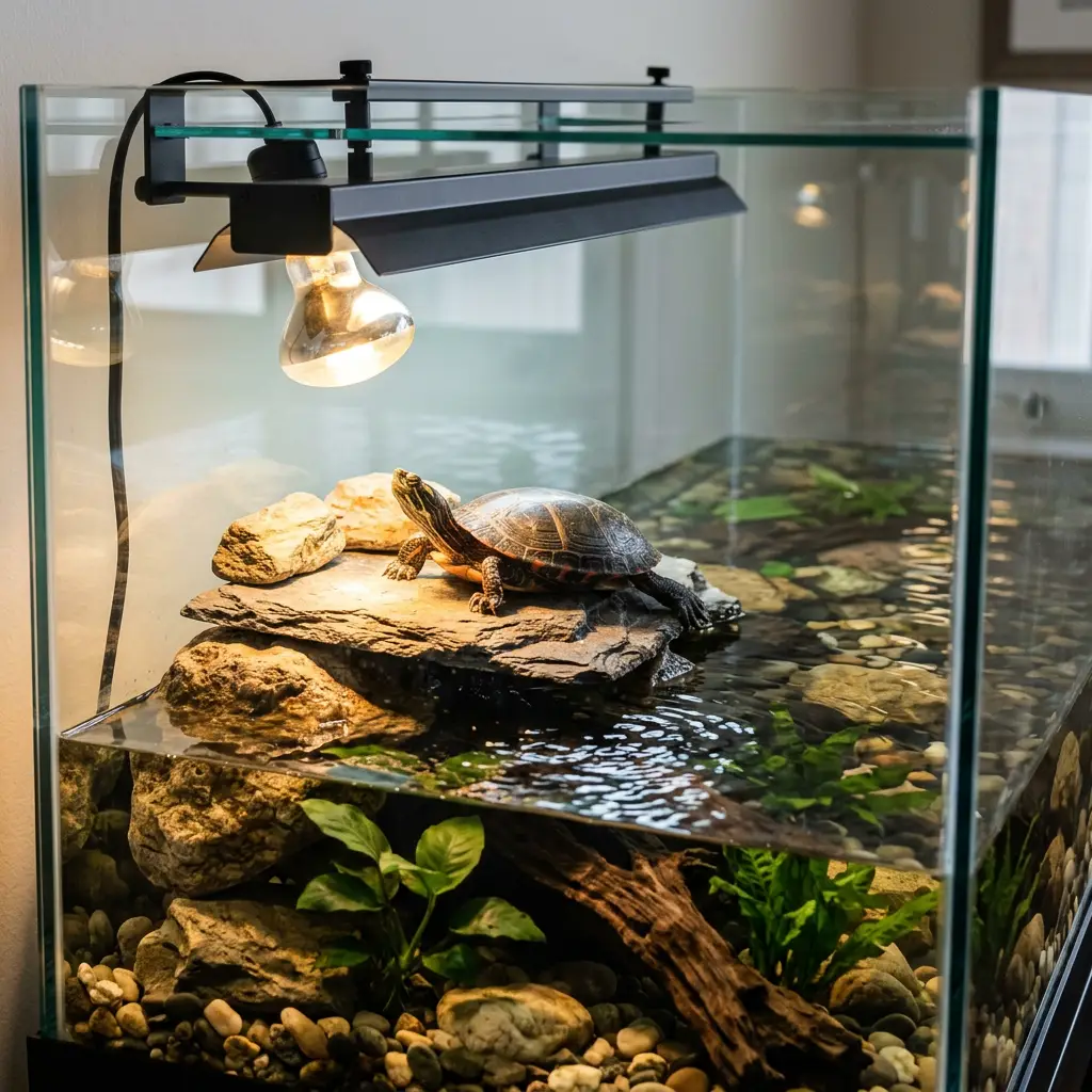 Floating turtle basking dock for small aquatic turtles