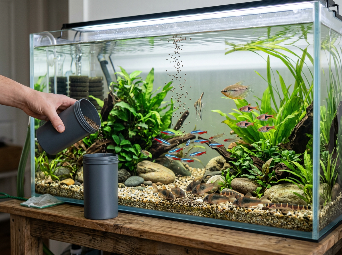 Best fish food guide Small pellet fish food for aquarium fish
