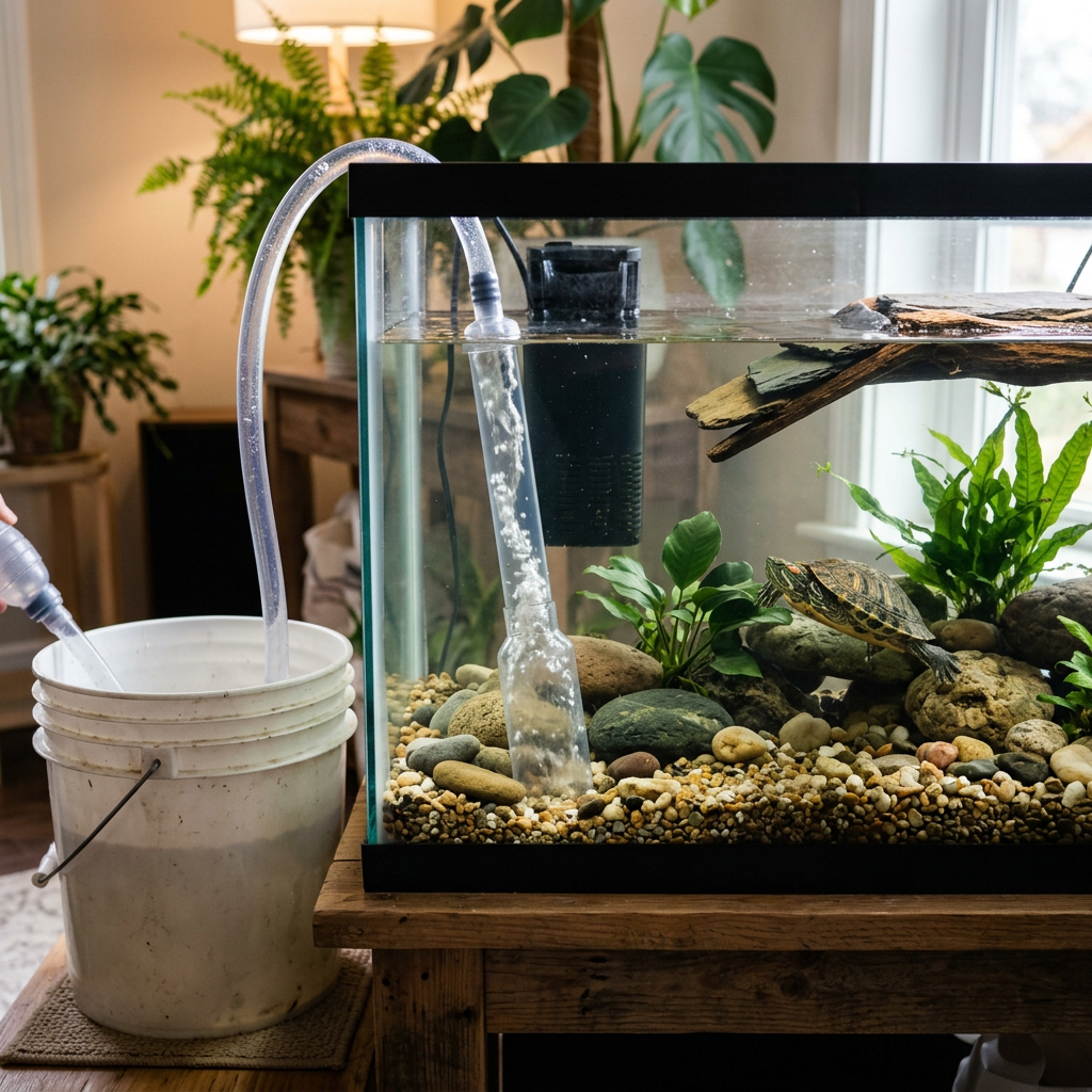 Essential gravel vacuum cleaner for turtle tank maintenance