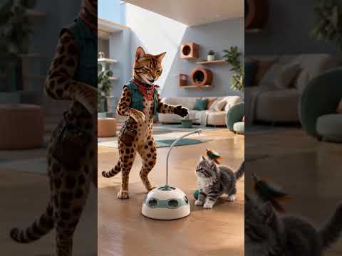 Lila the WhiskaWaves cat mascot indoor play story thumbnail