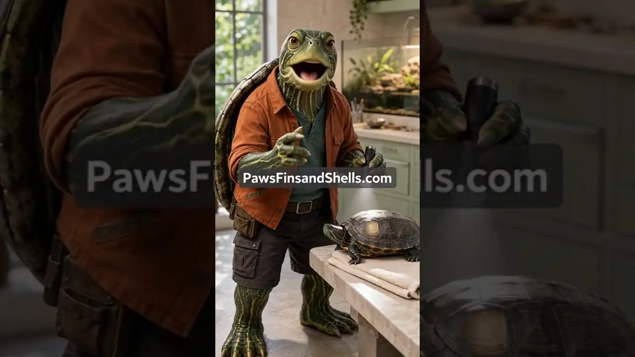Shelby the WhiskaWaves turtle mascot shell check story thumbnail
